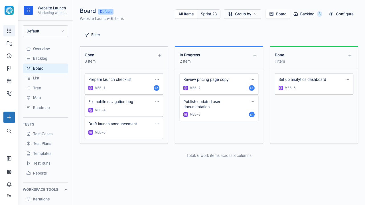 Board view